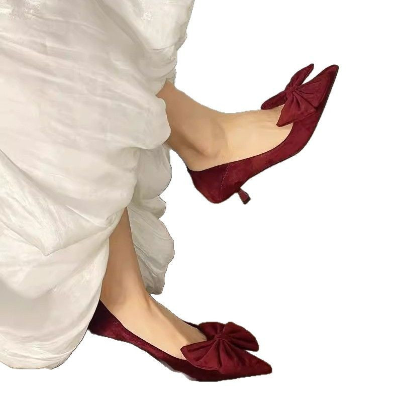 Damen elegante Pumps mit raffinierten Schleifenakzenten R&B