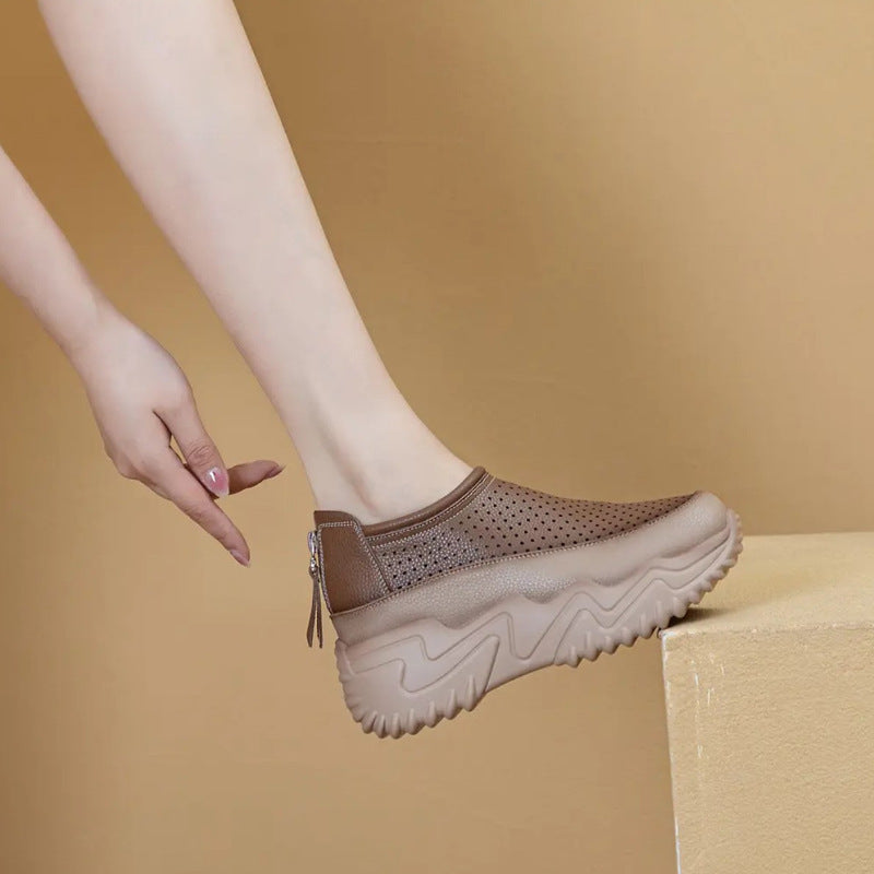 Damen Bequeme Slip-On Sneakers mit luftdurchlässigem Obermaterial und rutschfester Sohle R&B