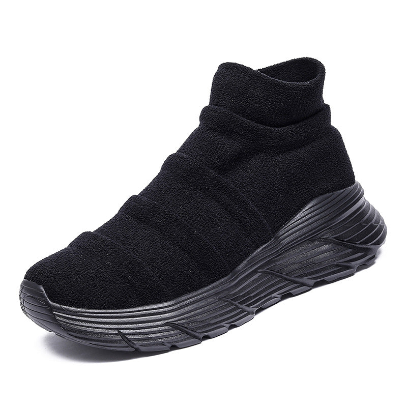 Damen Sportliche High-Top Sneakers mit elastischem Obermaterial R&B