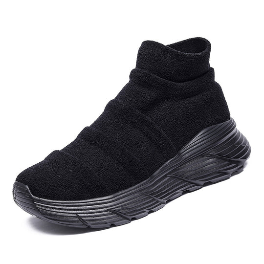 Damen Sportliche High-Top Sneakers mit elastischem Obermaterial R&B