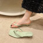 Damen Zehentrennersandalen mit elegantem Kreuzriemen-Design und bequemer Fußbettgestaltung R&B