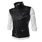 Damen Biker-Weste mit asymmetrischem Reißverschluss und Taschen