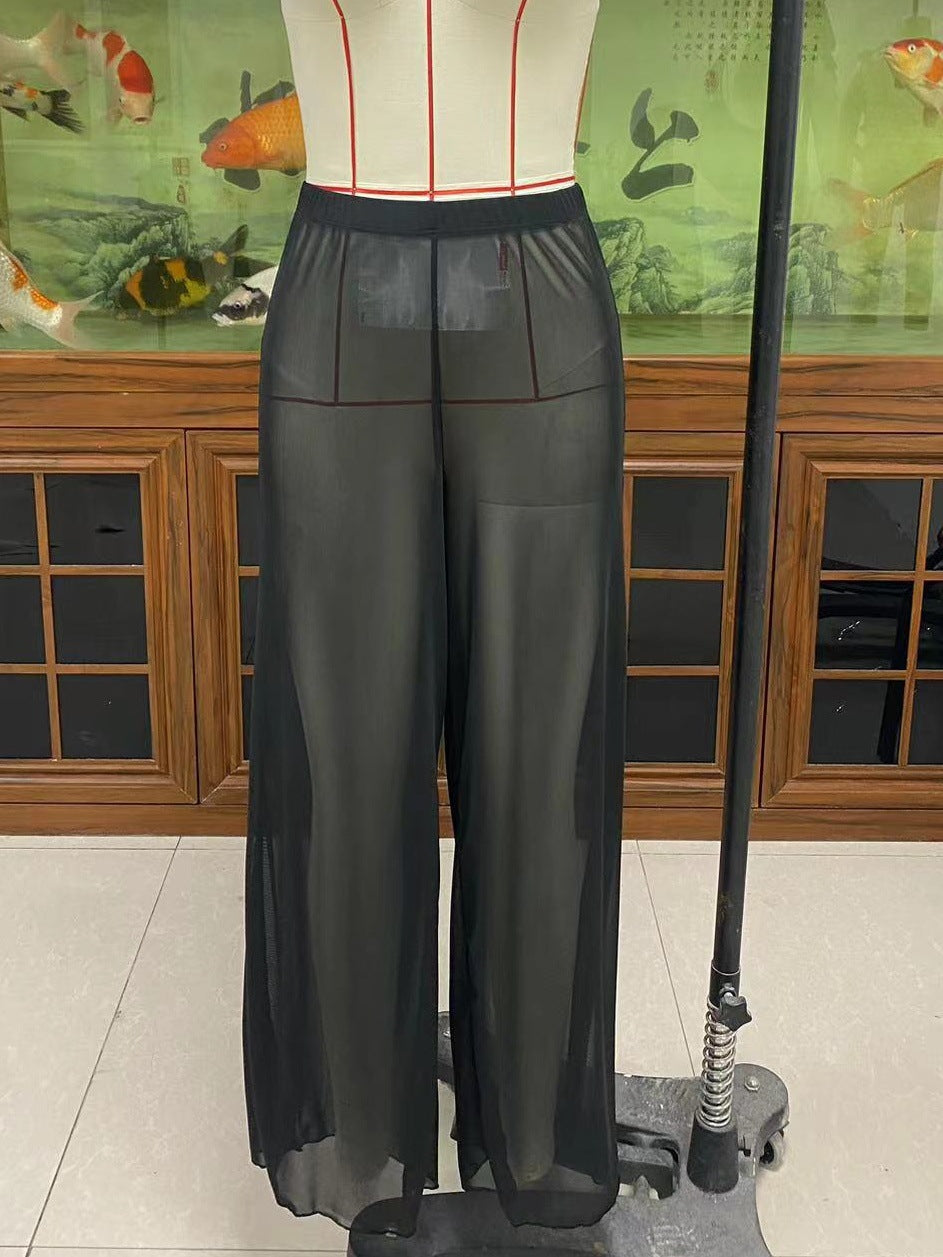Damen Elegante Strandhose mit floralem Muster R&B