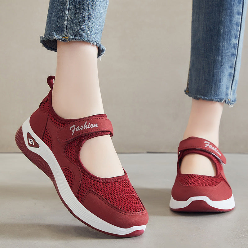Damen Sportliche Slip-On Schuhe mit rutschfester Sohle und atmungsaktivem Obermaterial R&B
