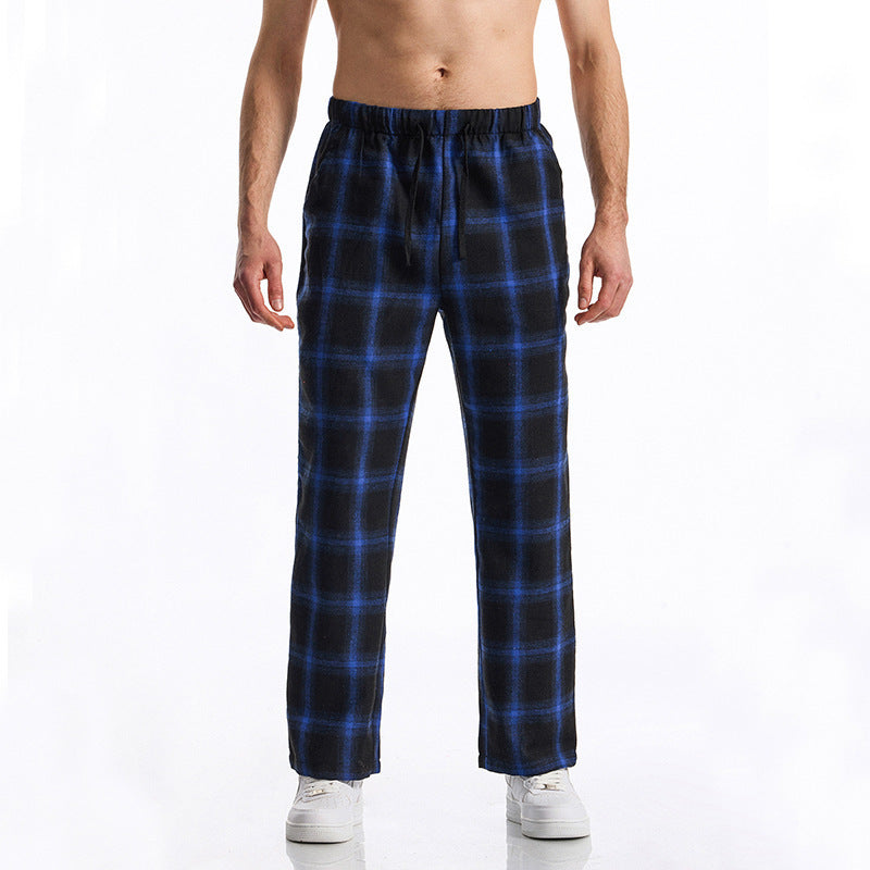 Herren bequeme Freizeithose mit Karomuster R&B