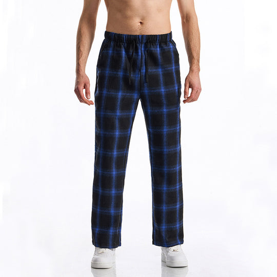 Herren bequeme Freizeithose mit Karomuster R&B