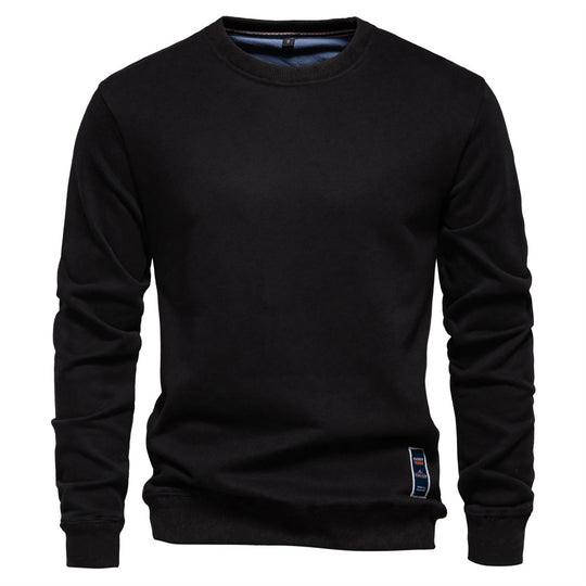 Herren Sweatshirt mit klassischem Rundhalsausschnitt R&B
