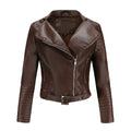 Damen modische Bikerjacke mit stylischem Steppmuster und attraktiven Reißverschlussdetails