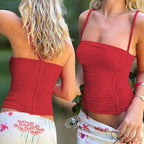 Damen Tailliertes Top mit verstellbaren Spaghetti-Trägern