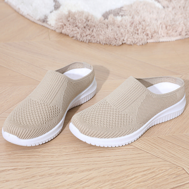Damen bequeme und atmungsaktive Slip-On Sneaker R&B
