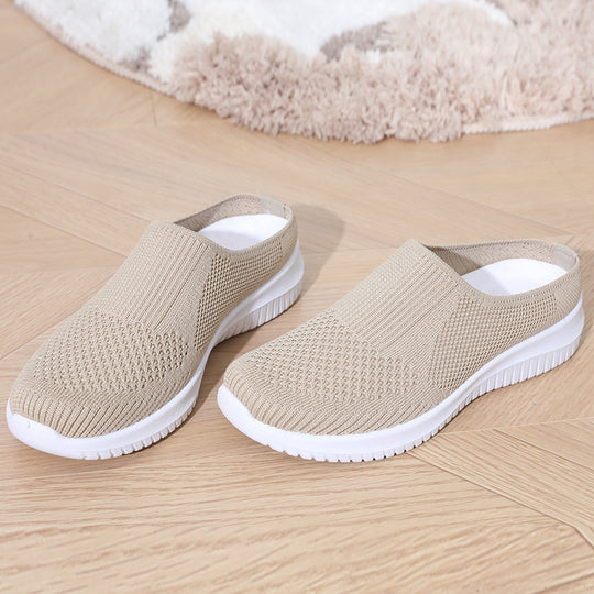 Damen bequeme und atmungsaktive Slip-On Sneaker R&B