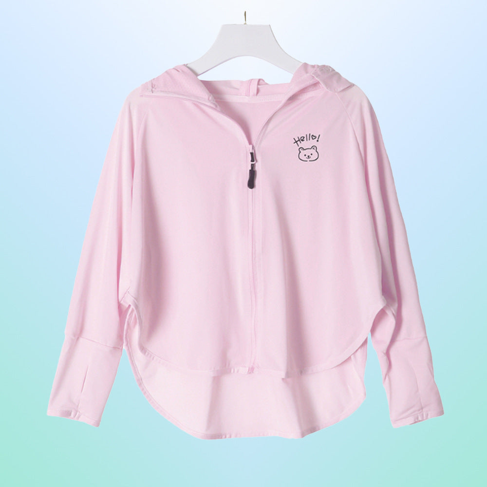 Damen leichte UV-Schutzjacke mit praktischer Kapuze R&B