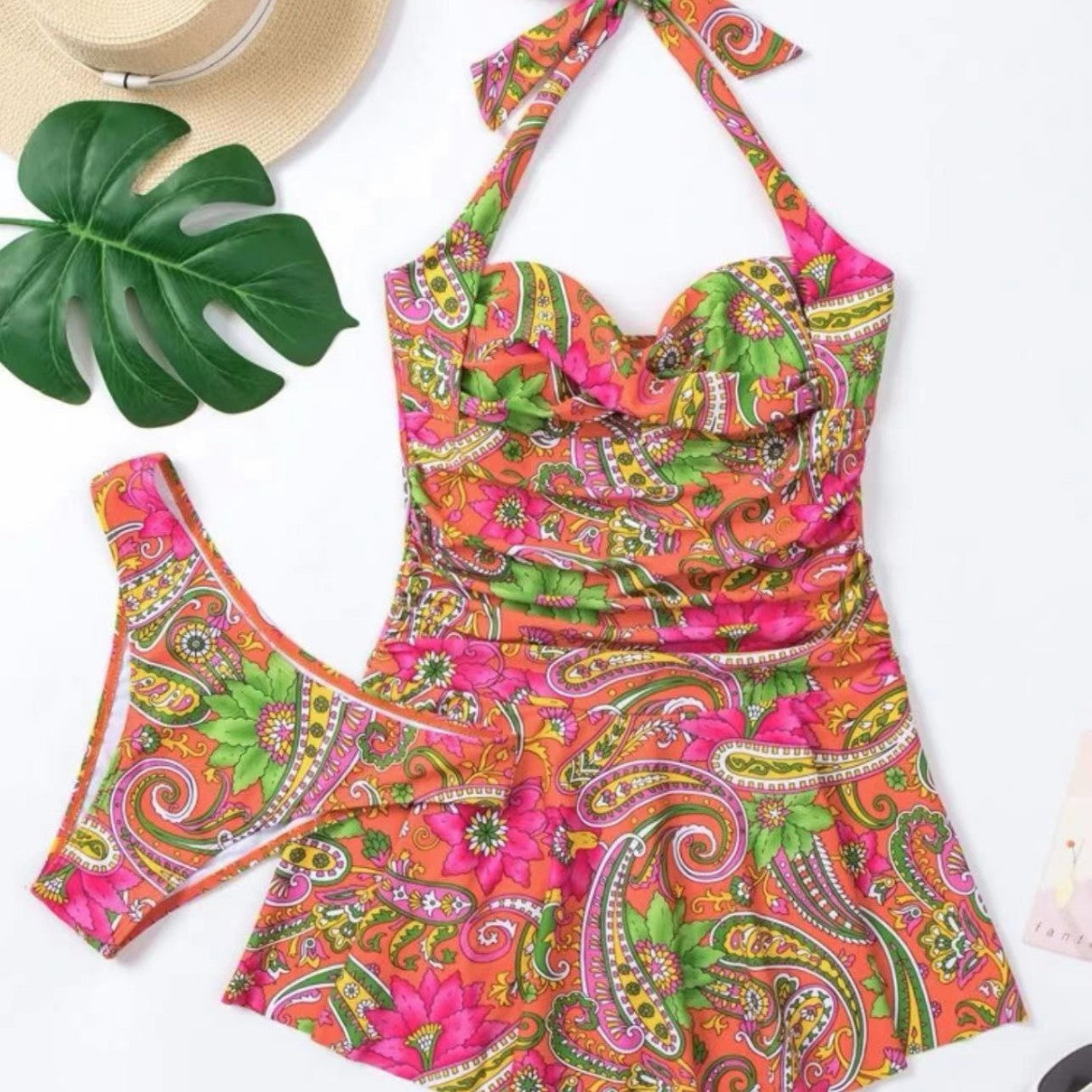 Damen Bademode mit romantischem Paisleymuster R&B