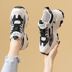 Damen Sportliche Chunky Sneakers mit atmungsaktiver Mesh-Oberfläche und rutschfester Sohle R&B
