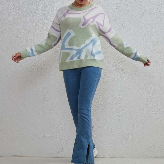 R&B | Pullover mit Farbblock