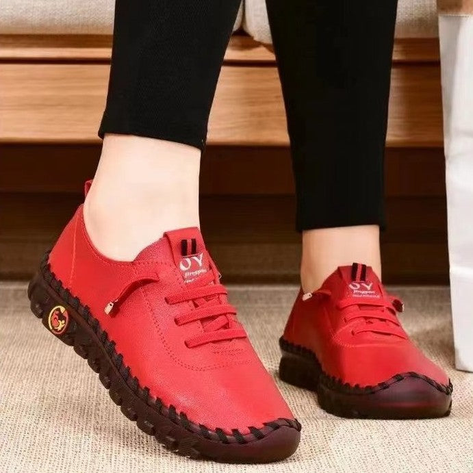Damen Bequeme und stilvolle Freizeit-Schuhe mit elastischem Schnürsystem R&B