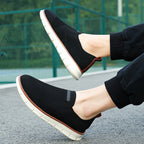 Damen Leichte Slip-On Sneakers aus atmungsaktivem Strickmaterial