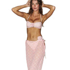 Damen Bikini mit dekorativem Blumenmotiv und eleganten Schnürungen R&B