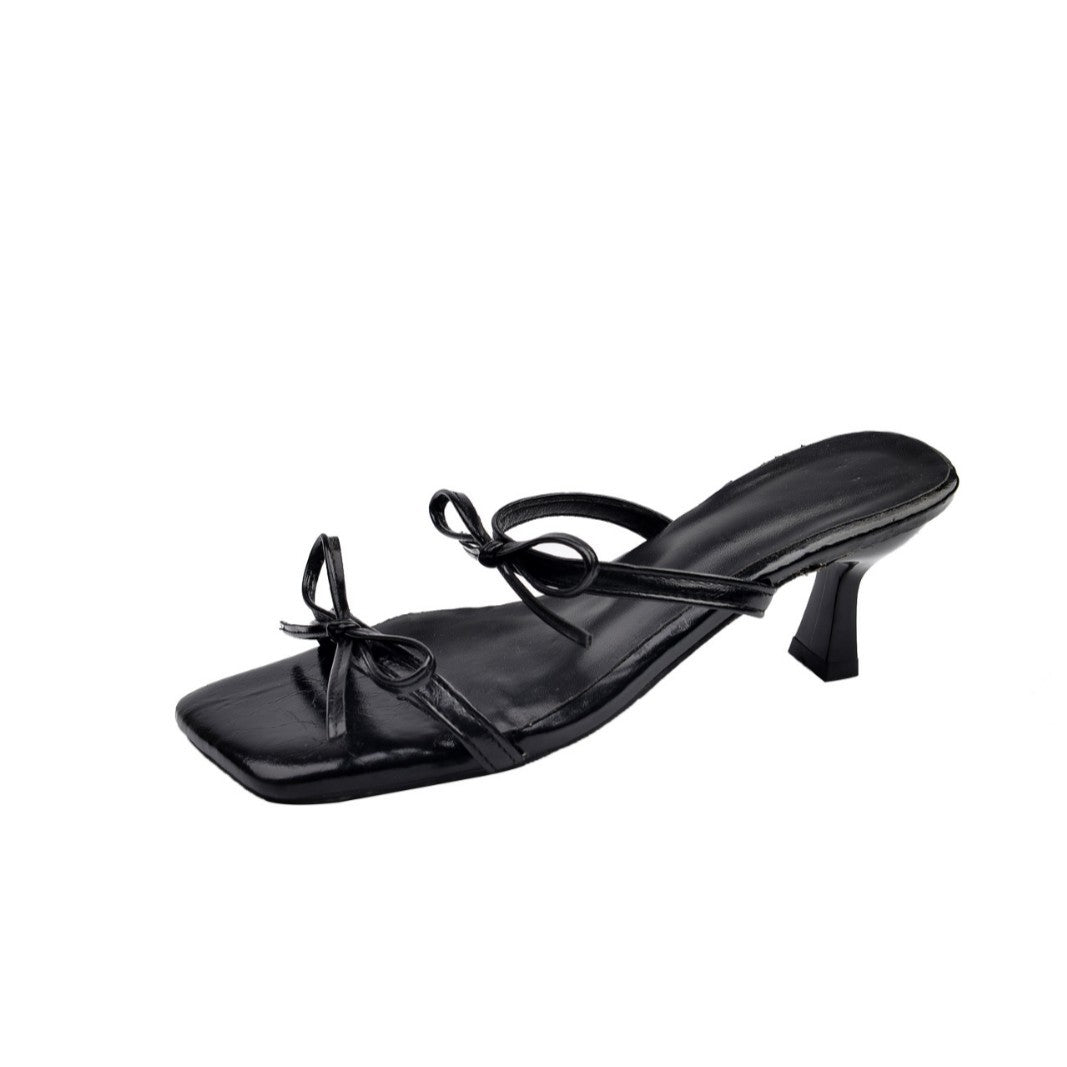 Damen Elegante Slingback-Pumps mit dekorativem Knoten-Design und modischem Absatz R&B