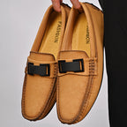Herren Elegante Mokassins mit modischer Schnalle R&B