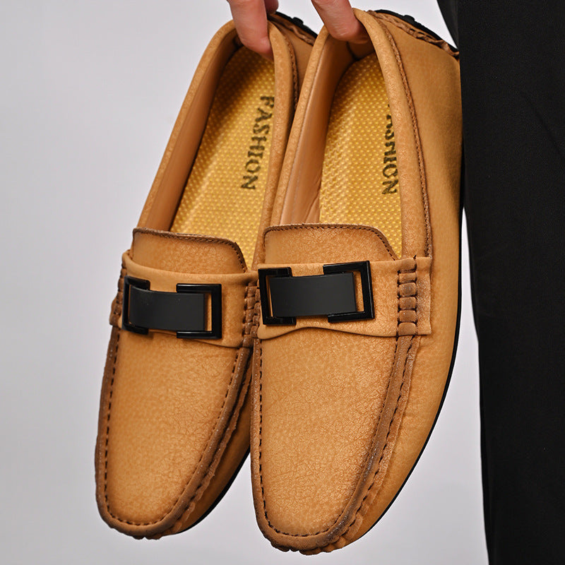 Herren Elegante Mokassins mit modischer Schnalle R&B