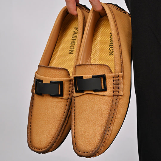 Herren Elegante Mokassins mit modischer Schnalle R&B