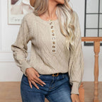 R&B | Pullover Mit Zopfmuster Und Weichem Stoff