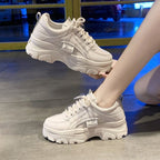 Damen Chunky Sneakers mit rutschfester Sohle und atmungsaktivem Obermaterial