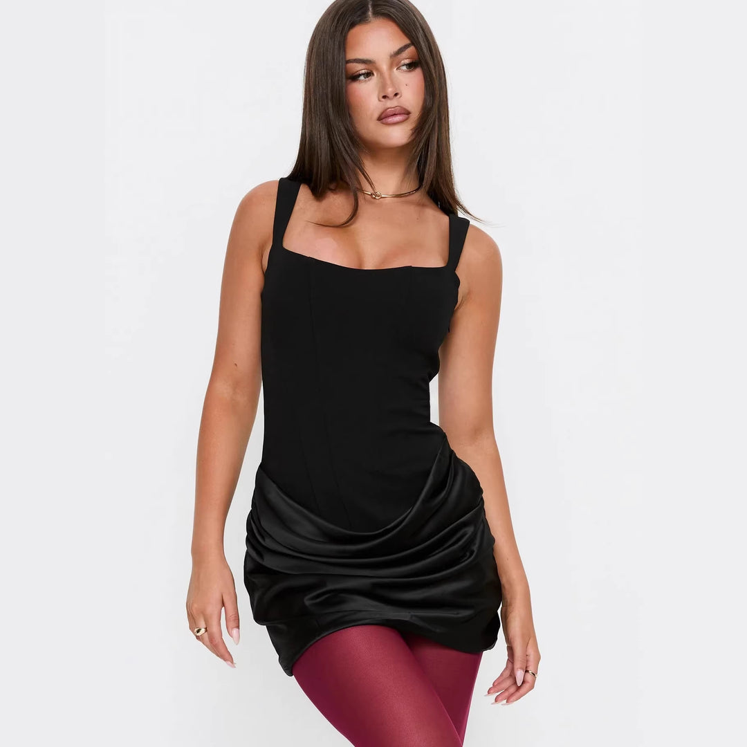 Damen Figurbetontes Minikleid mit raffinierten Rüschendetails R&B