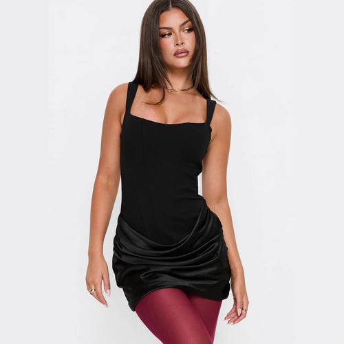 Damen Figurbetontes Minikleid mit raffinierten Rüschendetails R&B