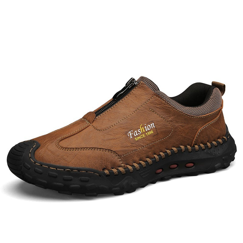 Damen Bequeme Slip-On Freizeitschuhe mit Reißverschluss R&B