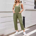 Damen Jumpsuit mit großzügigen Taschen und weichem Stretchmaterial R&B