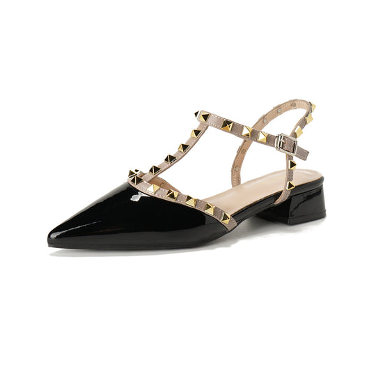 Damen Slingback-Pumps mit elegantem Nieten-Design R&B