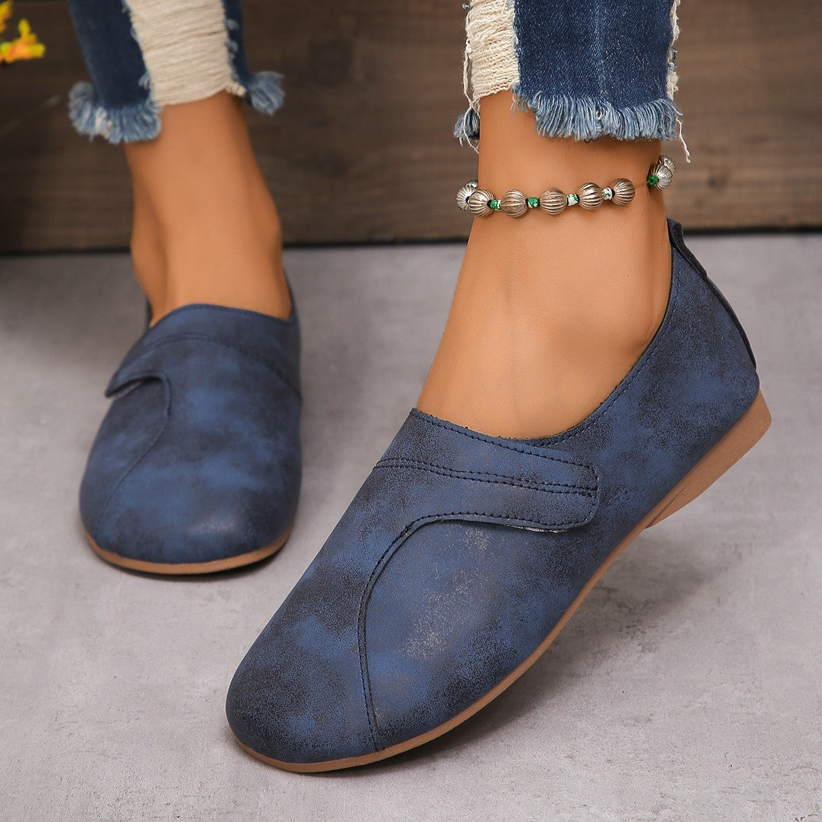 Damen Modische Slipper mit bequemem Fußbett und atmungsaktiver Obermaterialstruktur R&B