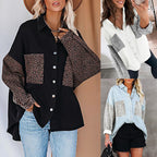 Damen Modische Hemdjacke mit Tiermuster R&B