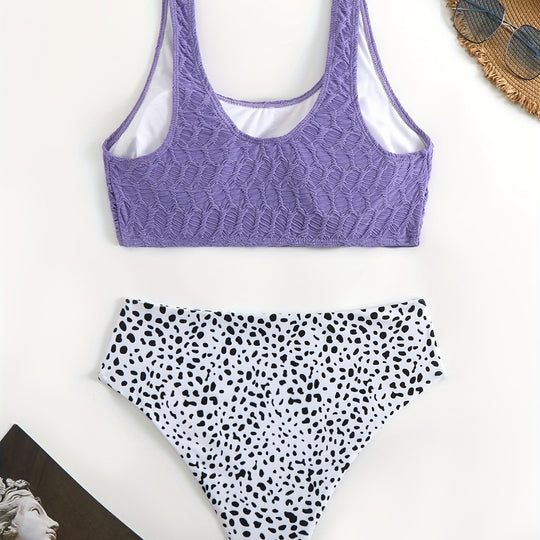 Damen Sportliches Bikini-Set mit elastischen Trägern R&B