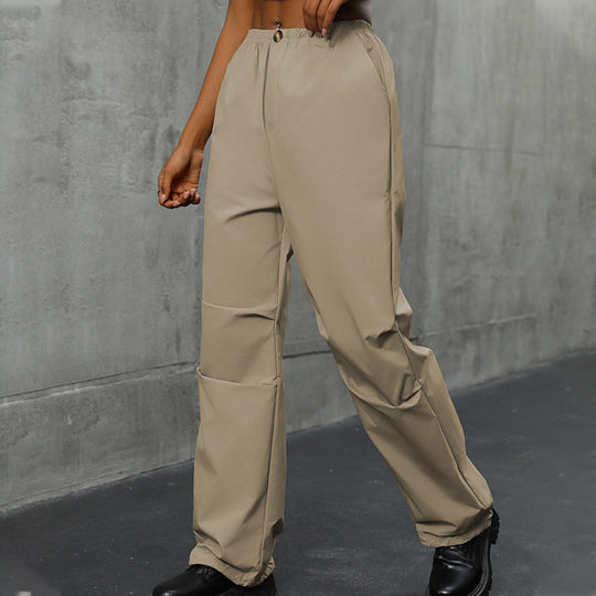 Damen lockere Outdoor-Hose mit elastischem Bund und praktischen Taschen R&B