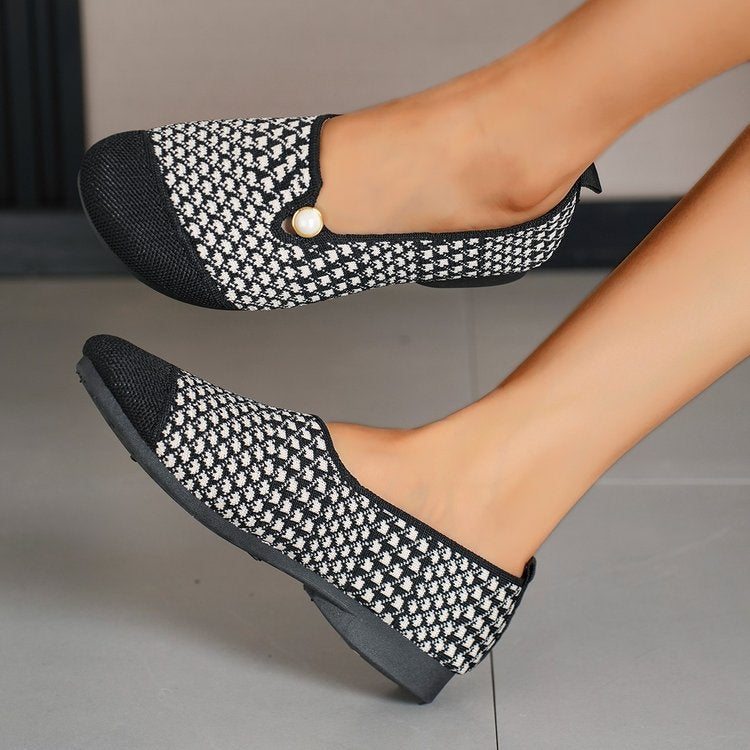 Damen Komfortable Slipper mit modischem Strukturmuster R&B
