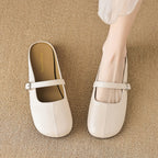 Damen bequeme Ballerinas mit verstellbarem Riemen