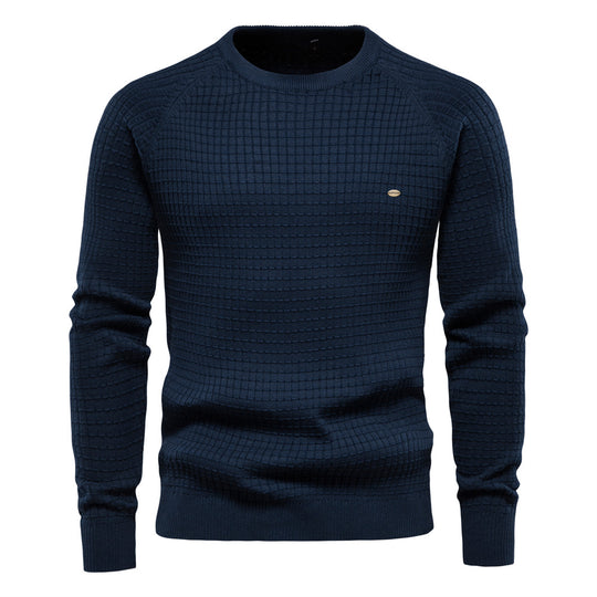 Herren strukturiertes Rundhals Sweatshirt mit modernem Design R&B