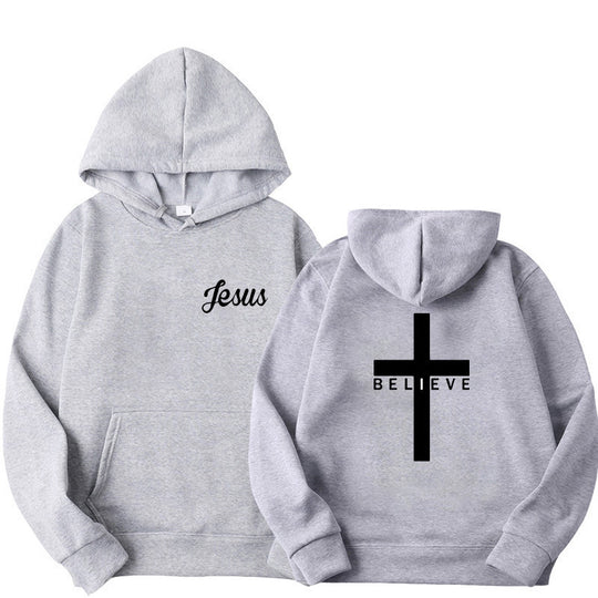 Damen Kapuzenpullover mit motivierendem Glaubensdesign und bequemer Passform R&B