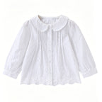 Mädchen elegante Bluse mit floralen Verzierungen R&B