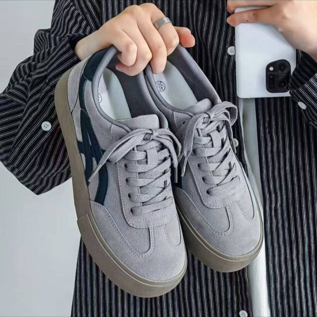 Damen Sportliche Sneakers aus hochwertigem Wildleder mit bequemer Schnürung R&B