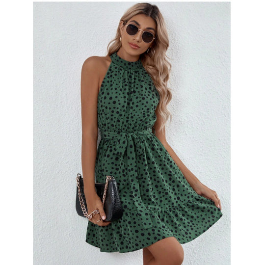 Damen Sommerkleid mit Rüschen und halben Ärmeln R&B