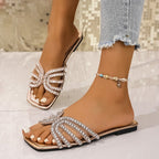 Damen Glitzernde Riemchen-Sandalen mit elegantem Design