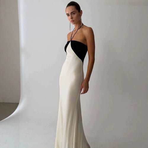 Damen Elegantes Abendkleid mit schimmerndem Oberteil und schmalem Schnitt R&B