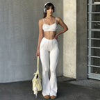 Damen Modische Flared Pants aus innovativem Stretch-Material R&B