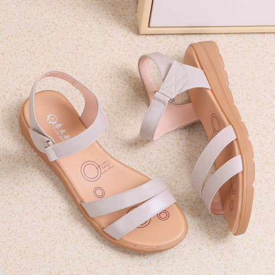 Damen Komfortable Sandalen mit verstellbarem Riemen und anatomischer Fußbett R&B