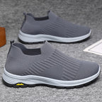 Damen Atmungsaktive Slip-On Sneakers mit elastischem Strick-Obermaterial R&B