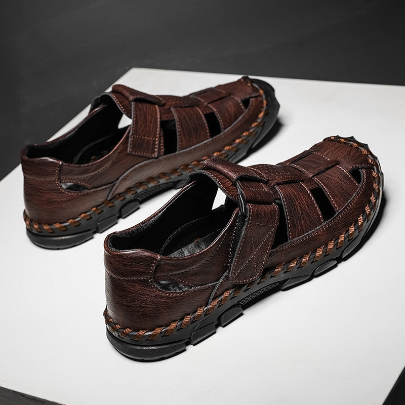 Damen Bequeme Sandalen mit verstellbarem Riemen und rutschfester Sohle R&B